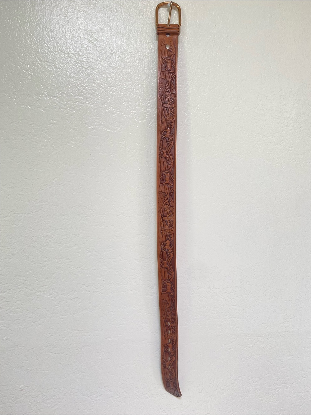 Roberts Western Wear Hand Finished Tooled Leather Belt